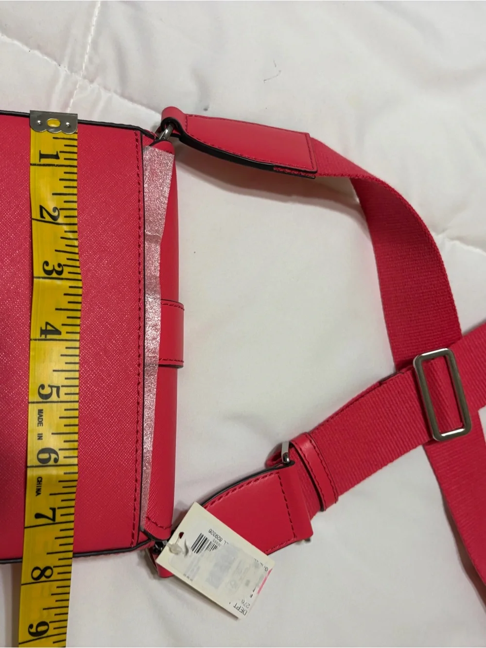 Michael Kors Hot Pink Crossbody Phone Bag with Wide Strap